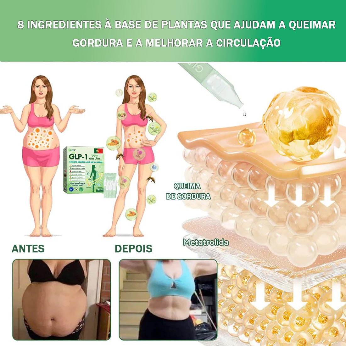 Loja Oficial |𝑯𝑯𝑽𝑩®🌷𝑺𝒐𝒍𝒖çã𝒐 𝒐𝒓𝒂𝒍 𝒍í𝒒𝒖𝒊𝒅𝒂 𝑮𝑳𝑷-1 𝒔𝒆𝒊𝒔 𝒆𝒎 𝒖𝒎 (Somente uma dose por dia, mudanças visíveis em 7 dias) 🌿 Para obesidade, saúde cardiovascular, diabetes, apneia do sono, problemas articulares e muito mais problemas articulares y más.